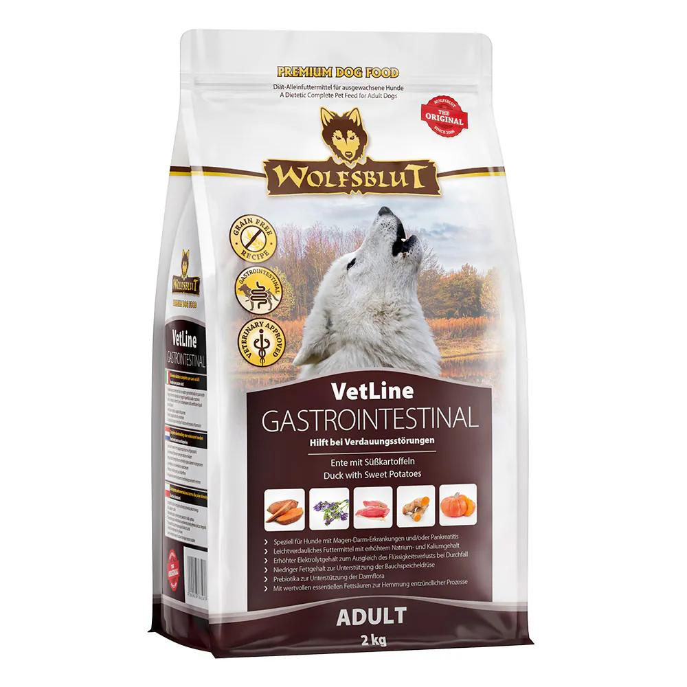 Wolfsblut VetLine Gastrointestinal Adult Ente mit Süsskartoffeln